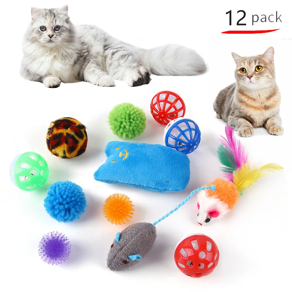 Kitten Toys Variety Cat Toy Combination Bell Ball Cat Multi Shop24