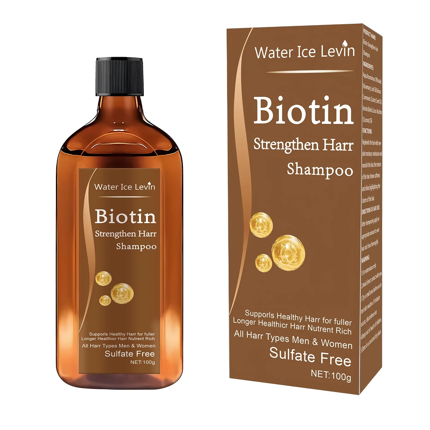 Biotin hair Growth shampoo anti-hair loss treatment for men and women
