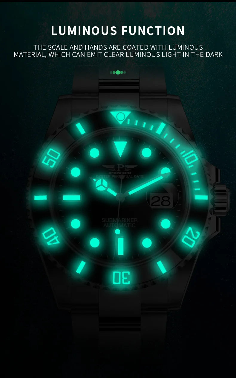 Reloj Hombre PINDU DESIGN Water Ghost Men Mechanical Wristwatch 40MM Luxury Multi Shop24