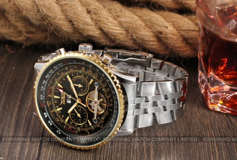 JARAGAR Original Big Dial Tourbillon Chronograph Automatic Man Watches Multi Shop24