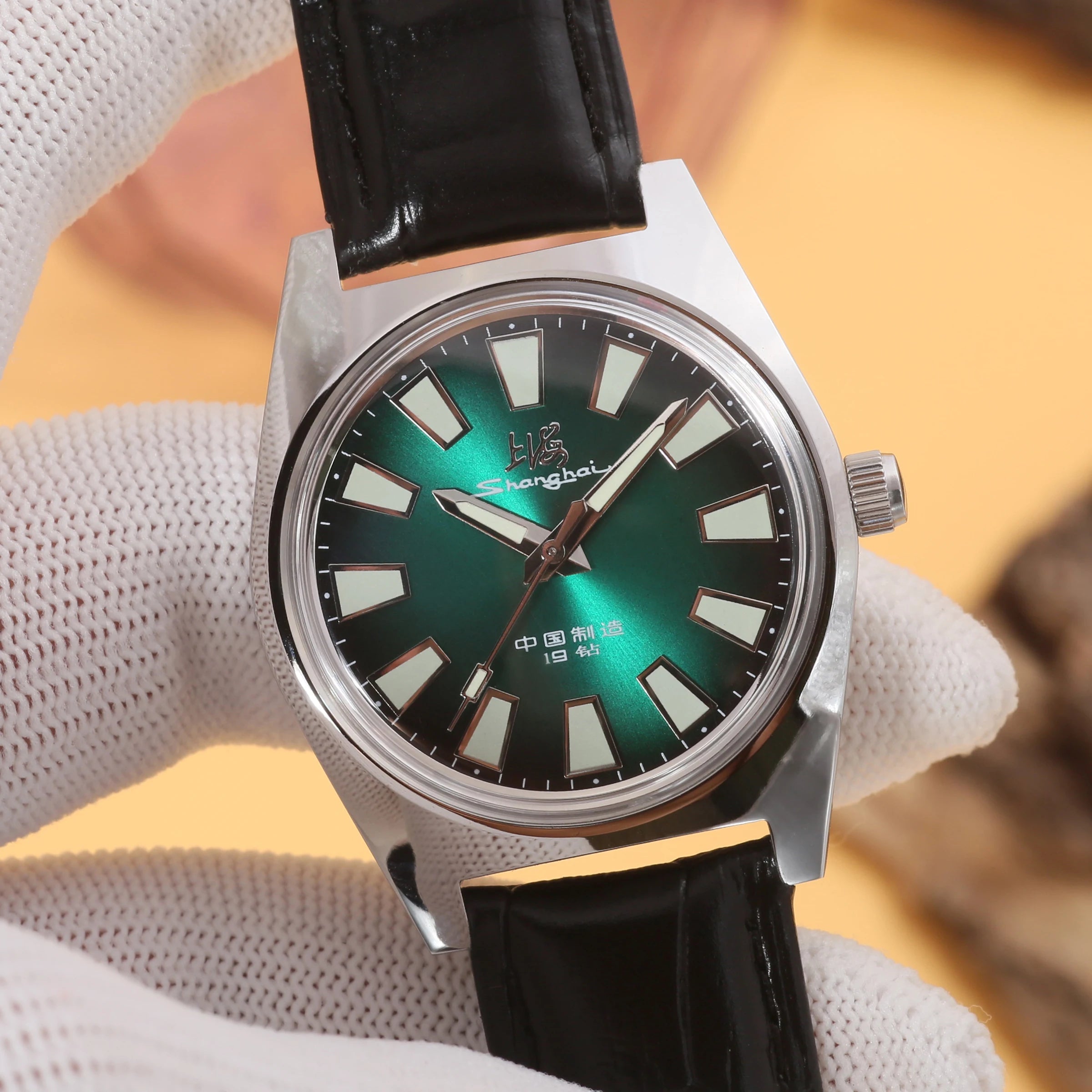 Shanghai 36MM Hand-Wind Mechanical Watch 7120 Waterproof Multi Shop24