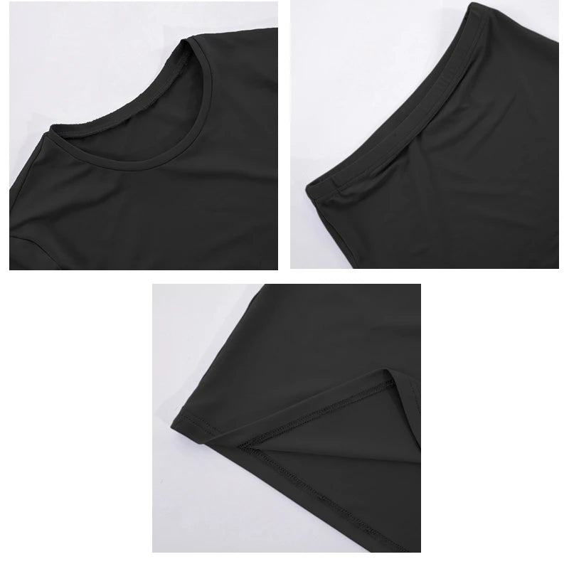 Womens Dress Sets Long Sleeve Crop Tops And Mid Calf Skirt Suit Fashion 2PCS Set Slim Office Lady Autumn Suits Clothing Q2418 - Multi Shop24