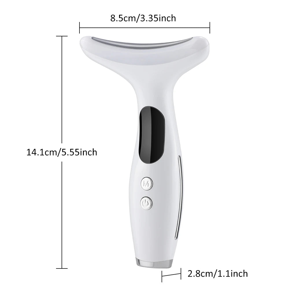 Micro-current Neck & Face Beauty Device LED IPL Skin