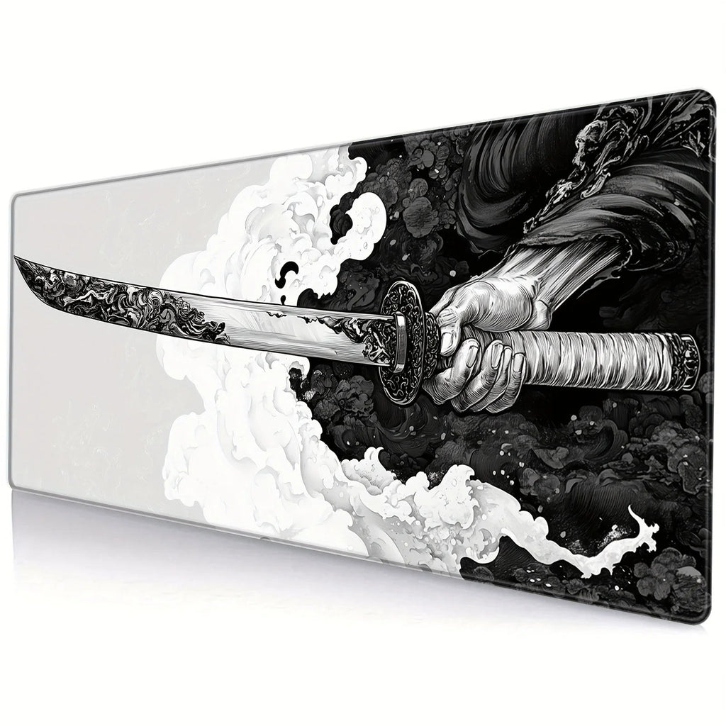 Gaming mouse pad with Japanese samurai design, oversized Multi Shop24