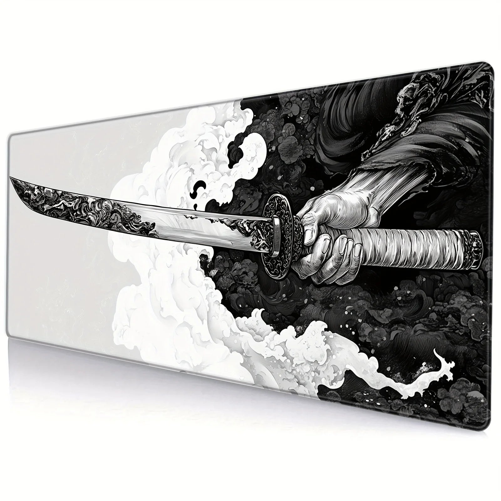 Gaming mouse pad with Japanese samurai design, oversized Multi Shop24