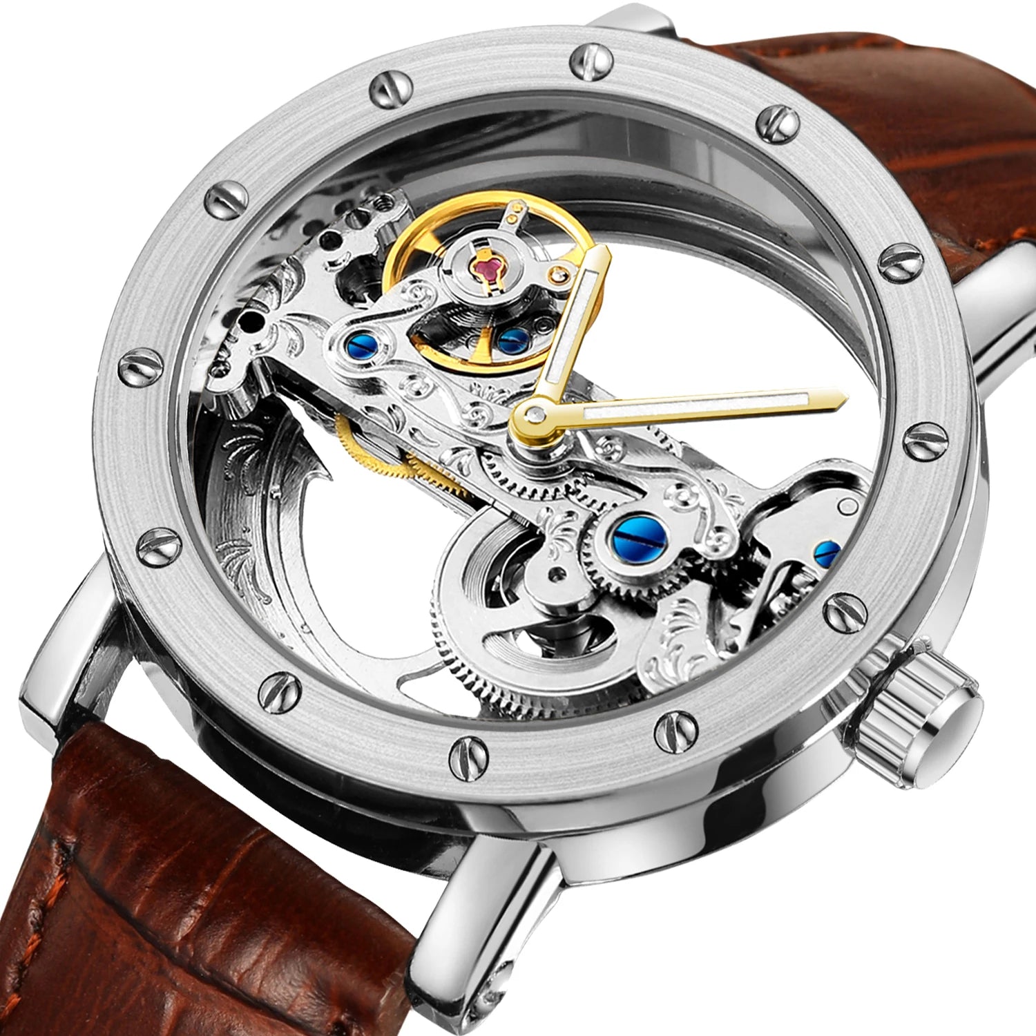 2024 Top Brand Luxury Steel Skeleton Tourbillon Automatic Multi Shop24