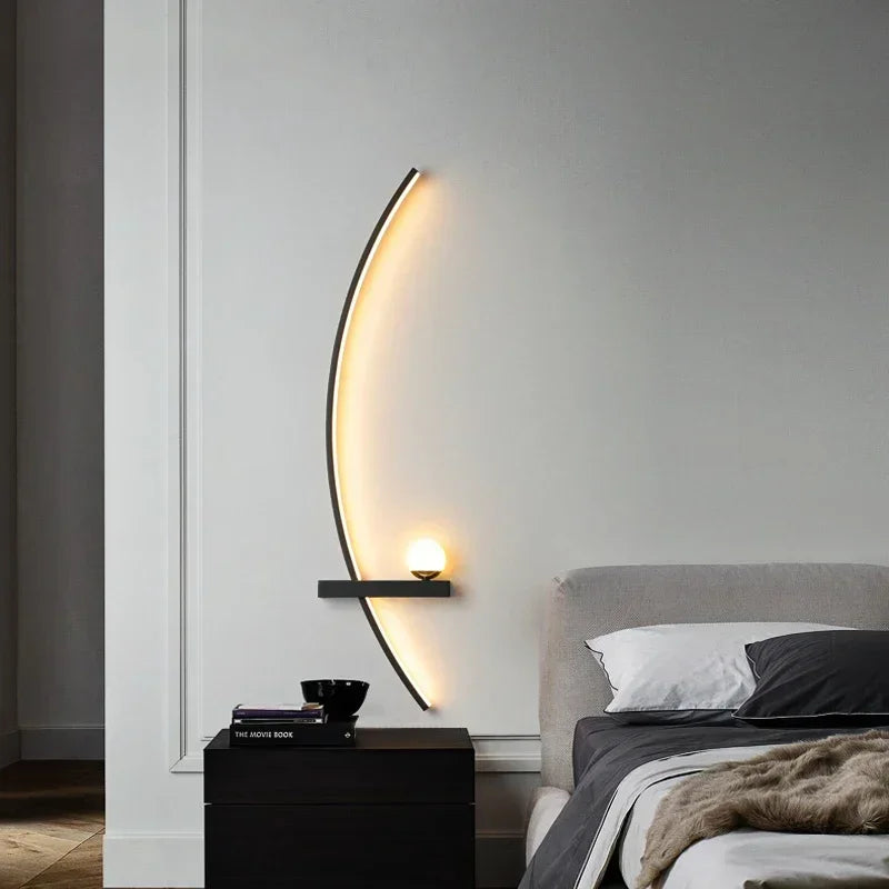 Modern LED Wall Lamp Stripes Wall Sconce for Bedroom Bedside Living Room - Multi Shop24