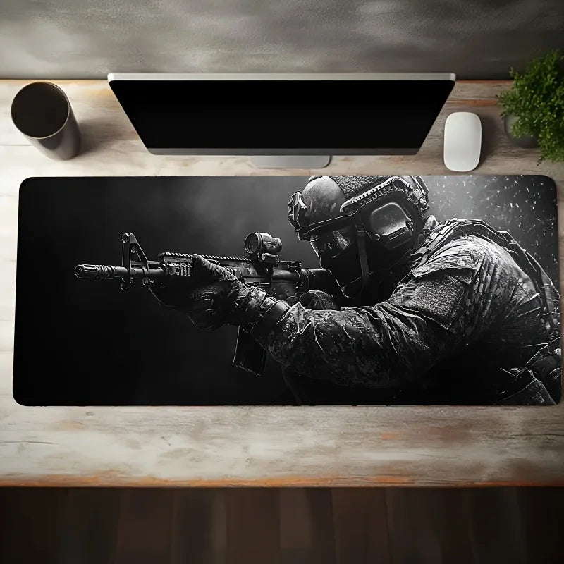 Mouse Pad Tactical Soldier Design Non-Slip XXL desk pad gaming Multi Shop24