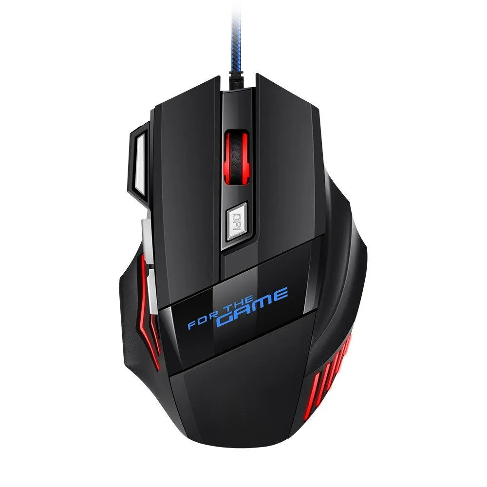 New Hyperspeed USB Gaming Mouse RGB Backlit Ergonomic Game Mice 7D Multi Shop24