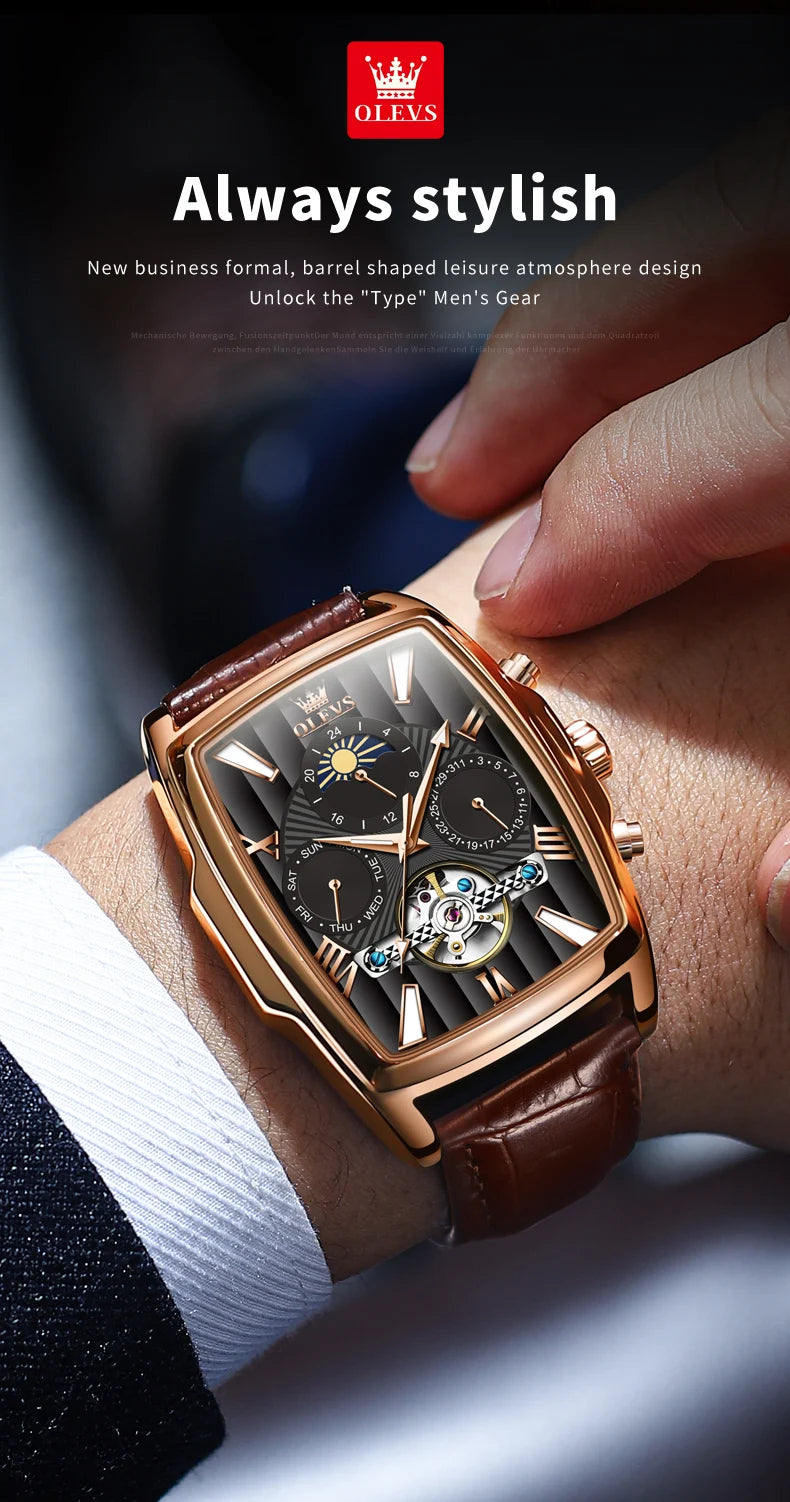 New OLEVS Mens Watches Automatic Mechanical Watch Multi Shop24