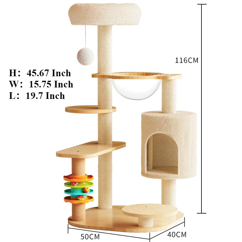 Cat Tree Sisal Rope Cat Tower Cat Scrapers Scratching Post for Cats Toys Multi Shop24