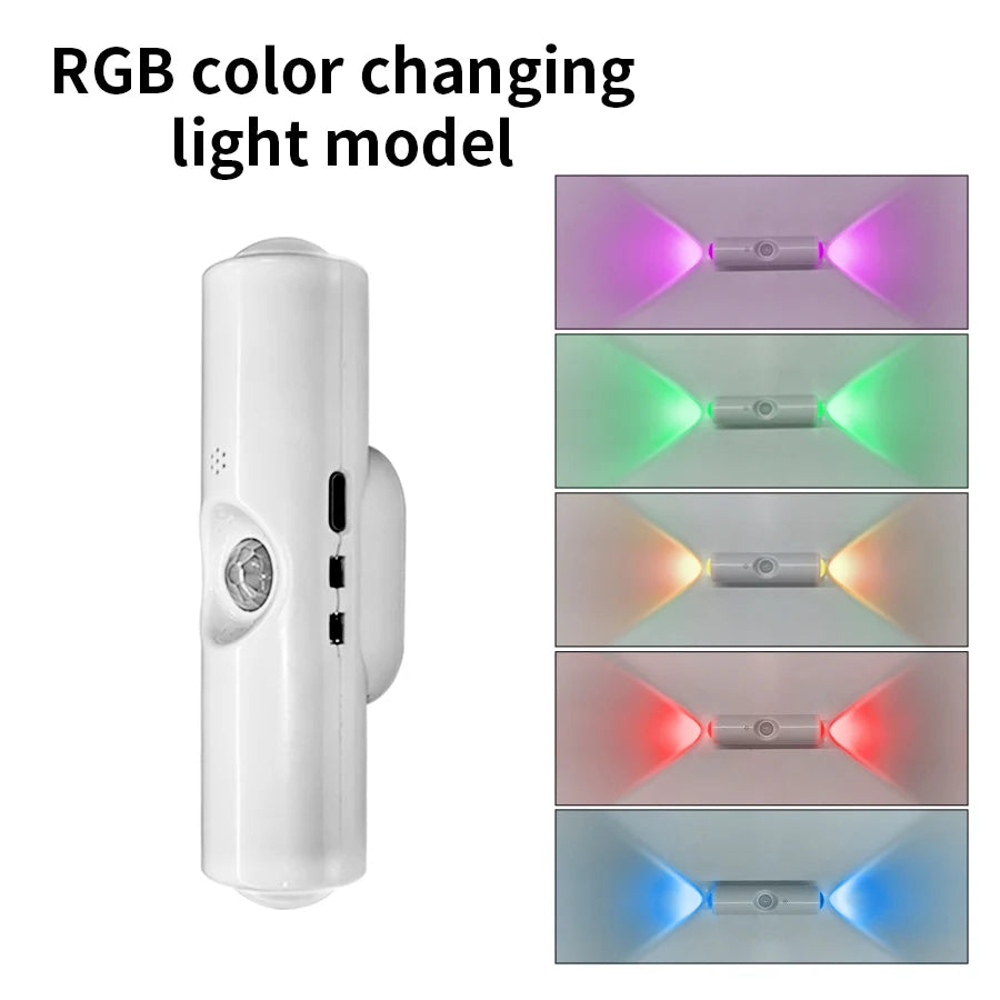 LED Night Light with Motion Sensor Wall Lamp Rechargeable RGB Gradient Ambient Night Multi Shop24
