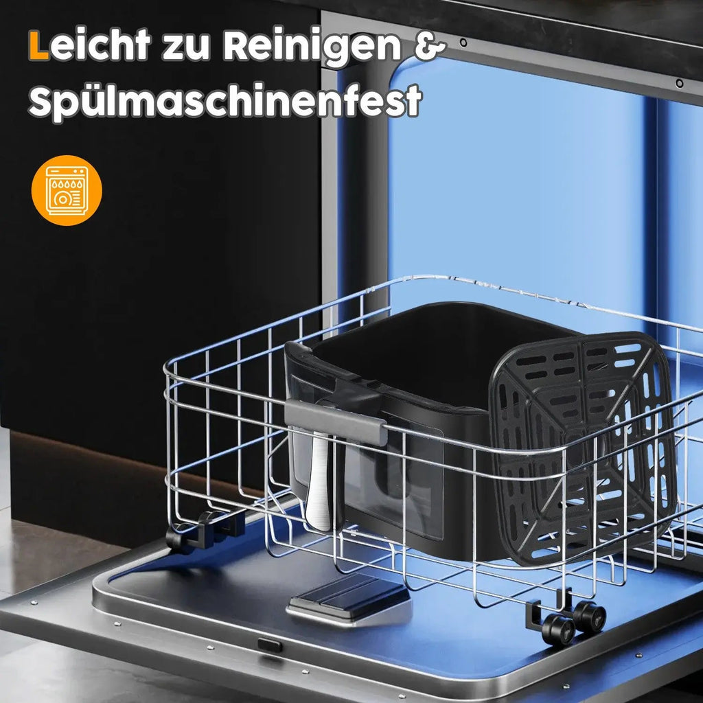 9L Digital Display Air Fryer Toaster Oven Combo with 6 Cooking Presets Oilless Cooker Multi Shop24