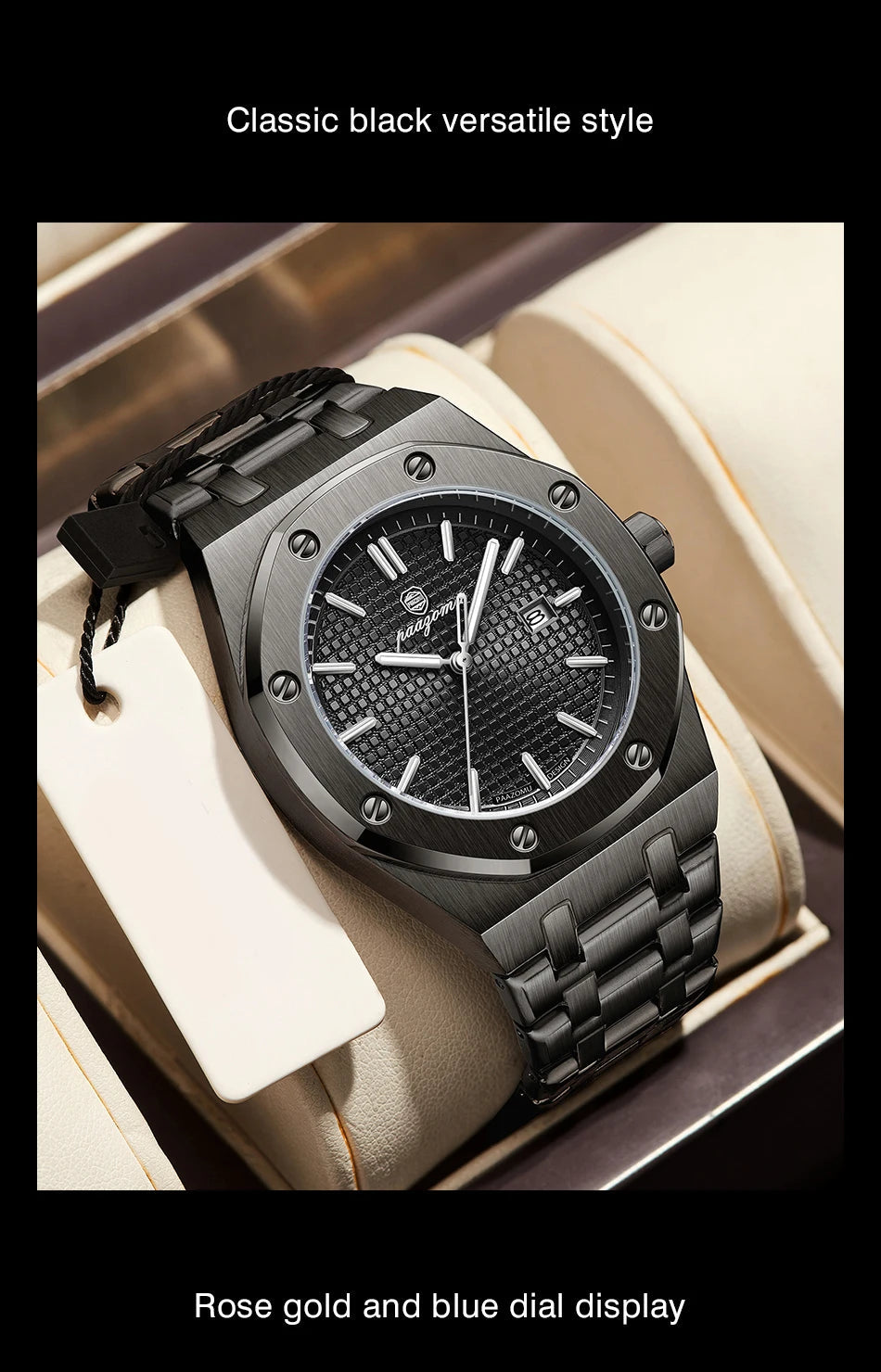 PAAZOMU Luxury Business Man Wristwatch Waterproof Luminous Date Men Multi Shop24