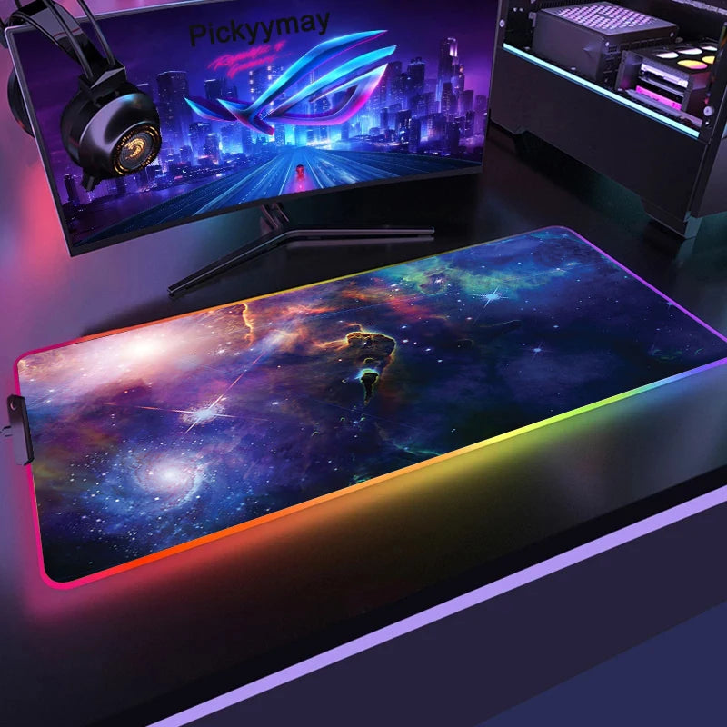 RGB Keyboard Mat XXL 90x40cm Multi Shop24