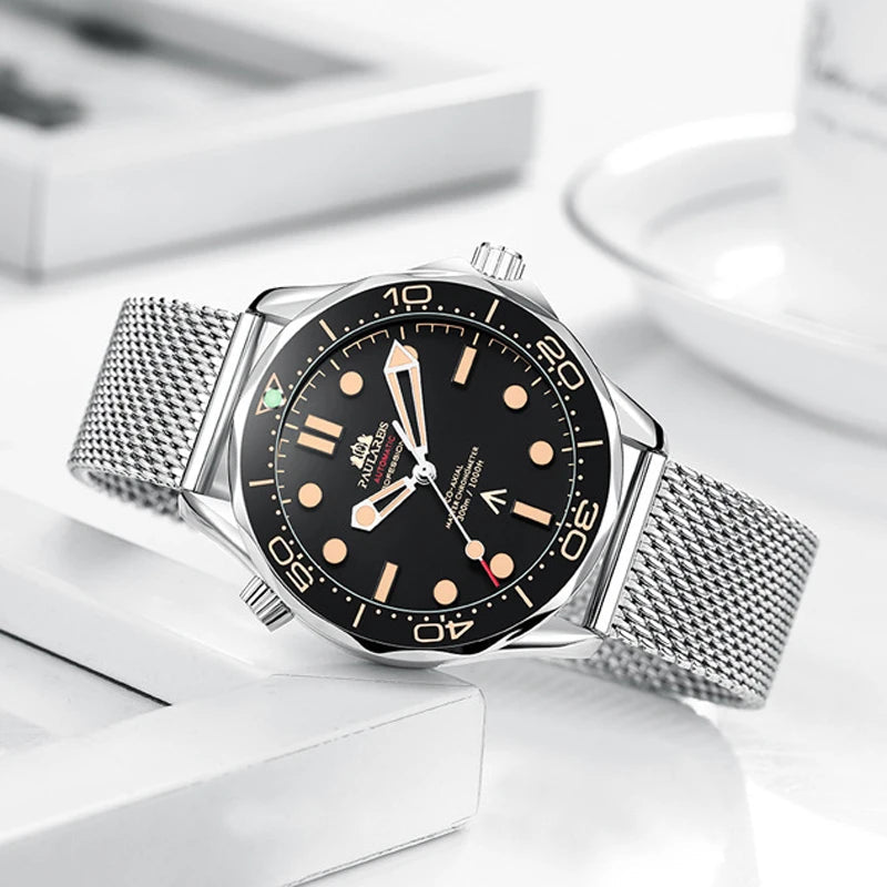 Classic Business Watch for Men Automatic Mechanical Watches Top Brand Luxury Stainless Steel Belt Mens Wristwatch Relogio Reloj Multi Shop24