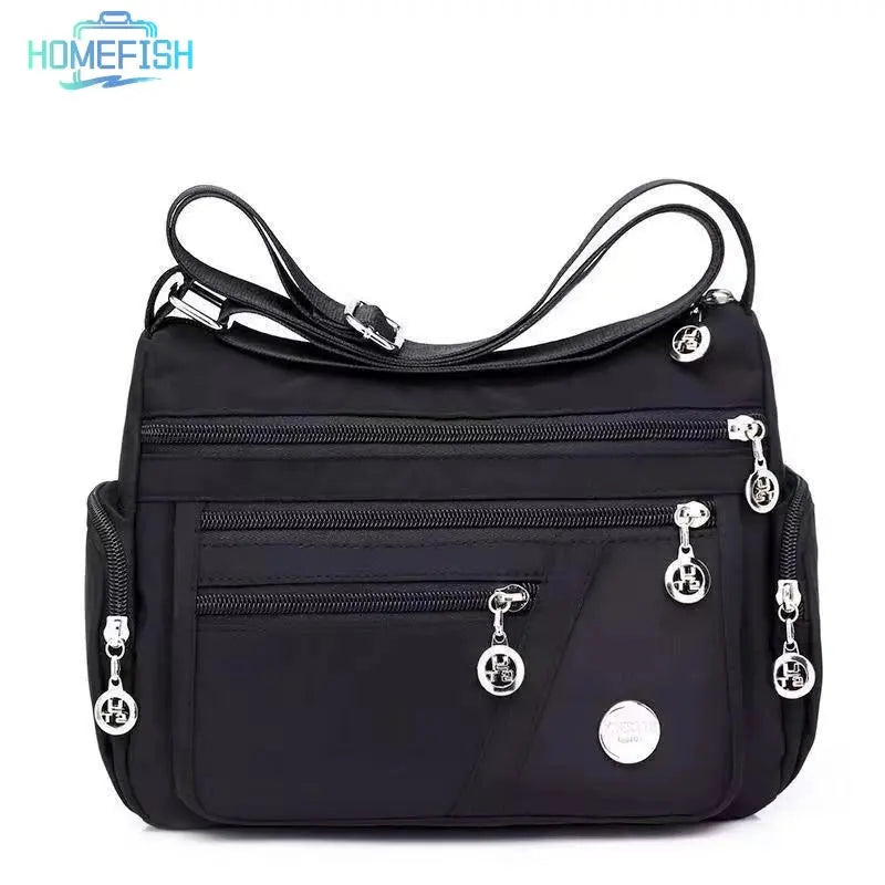 Handbag for Women HOMEFISH Ladies' Neutral Nylon Fabric Crossbody 2026 MultiShop24