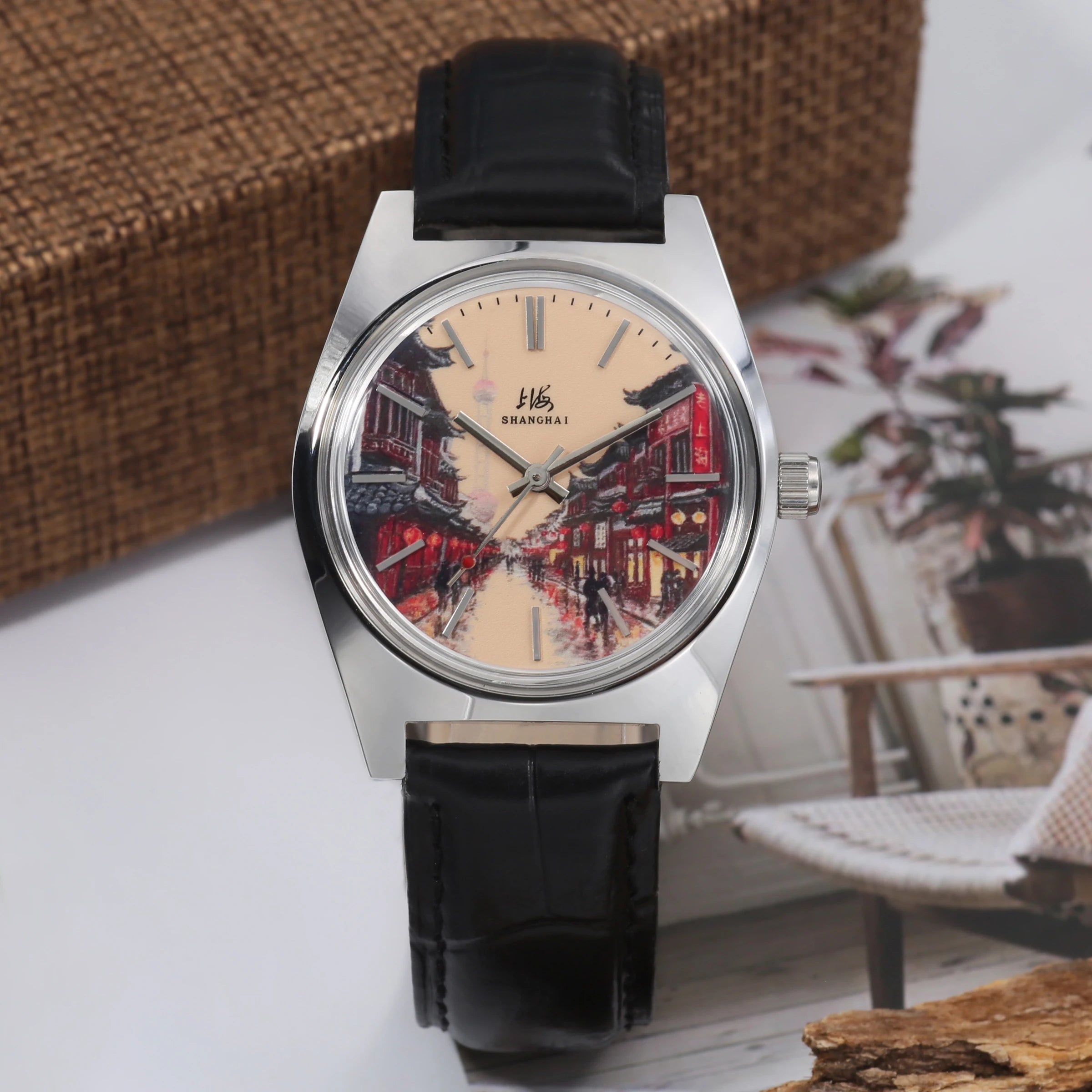 Shanghai 36MM Hand-Wind Mechanical Watch 7120 Waterproof Bauhaus Multi Shop24
