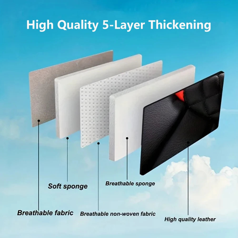 Elegant Universal Faux Leather Car Seat Cover by Tand: Easy-Clean, Comfort Design - Multi Shop24