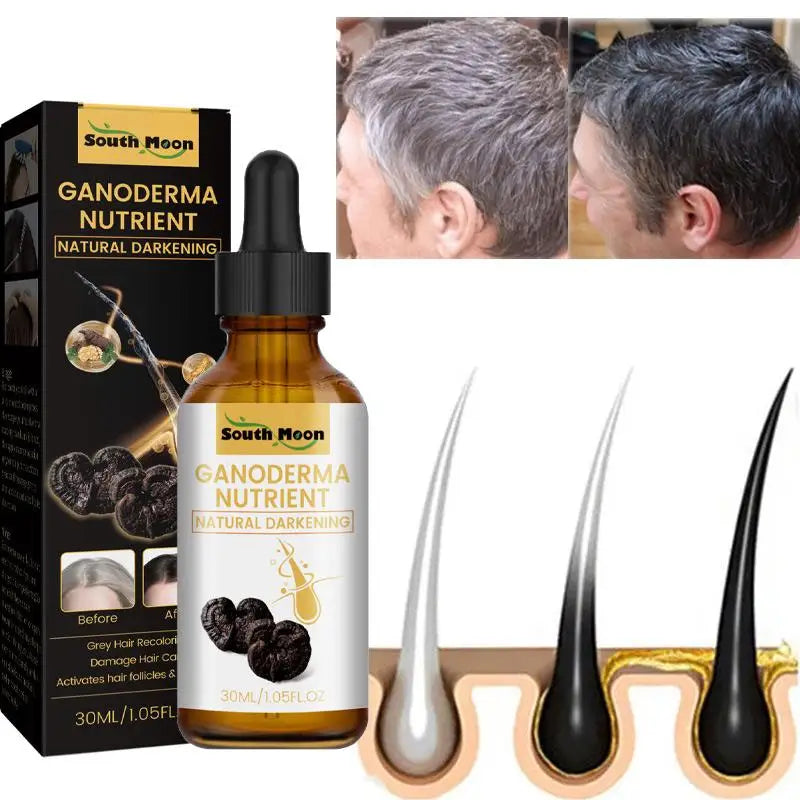 Gray White Hair Treatment Serum White To Black Natural Hair