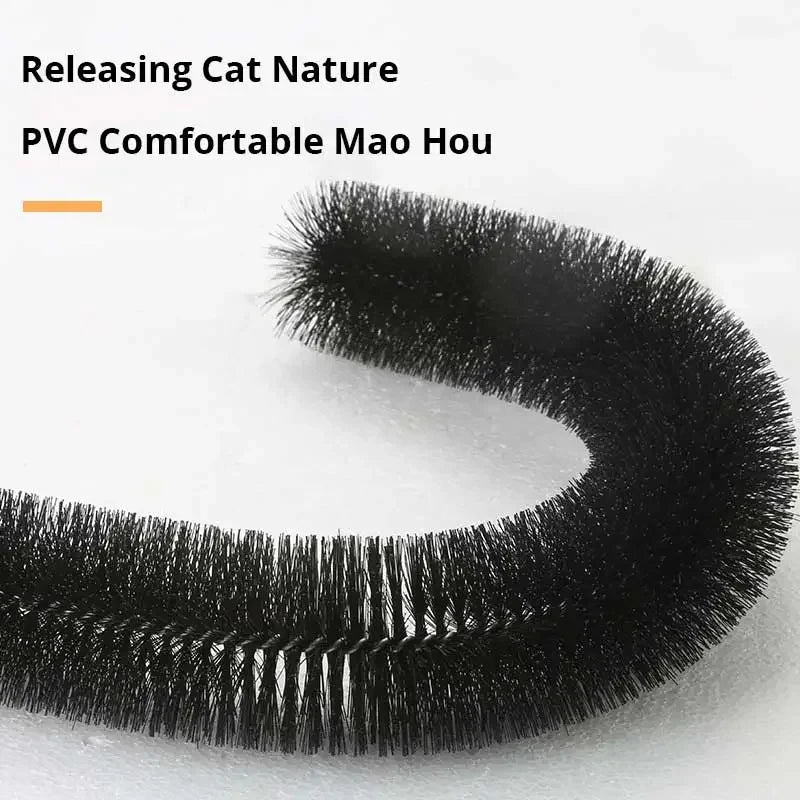 Cat Toy Arch Self Groome Pamper Feline with A Massage Grooming Rubbing Brush Multi Shop24