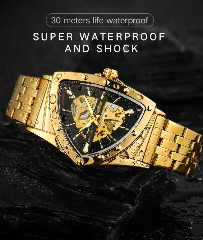 Winner Military Triangle Steel Skeleton Automatic Multi Shop24