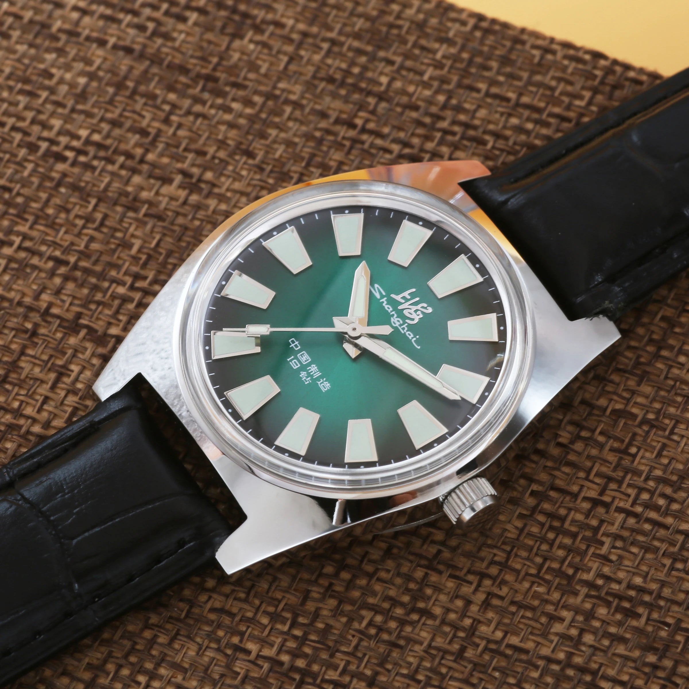 Shanghai 36MM Hand-Wind Mechanical Watch 7120 Waterproof Multi Shop24