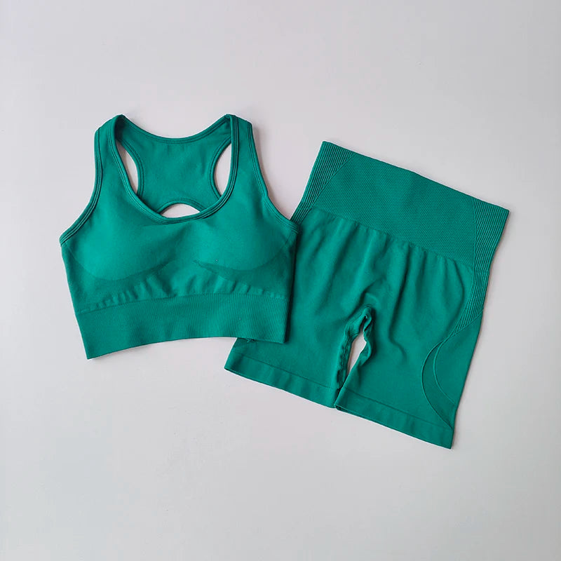 2 PCS Women's Seamless Yoga Set Multi Shop24