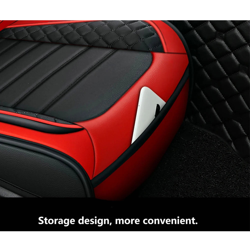 Elegant Universal Faux Leather Car Seat Cover by Tand: Easy-Clean, Comfort Design - Multi Shop24