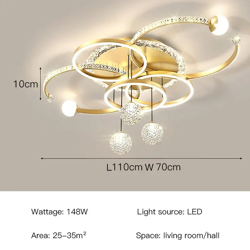 Modern Light Luxury Master Bedroom Pendant Lamp LED - Multi Shop24