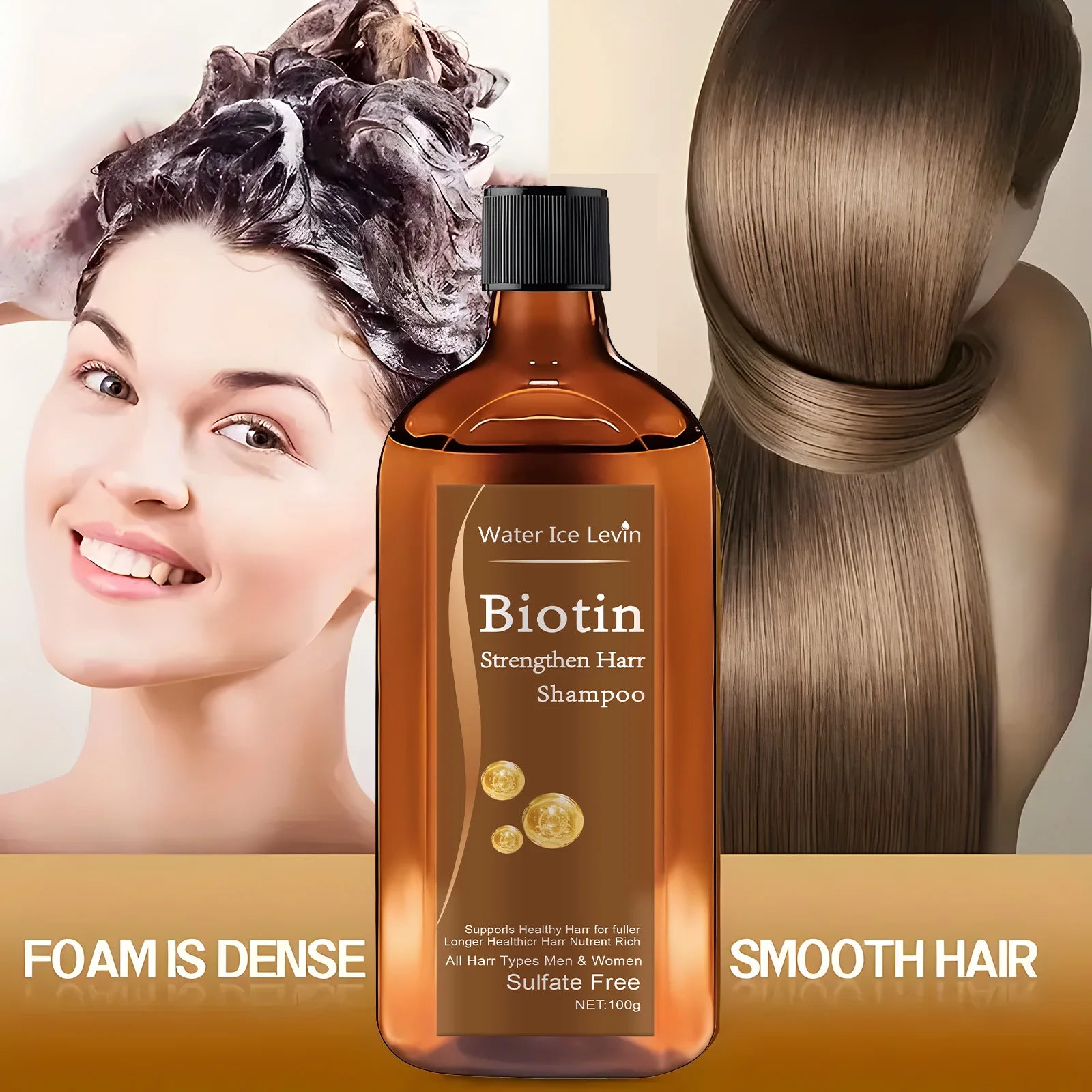 Biotin hair Growth shampoo anti-hair loss treatment for men and women