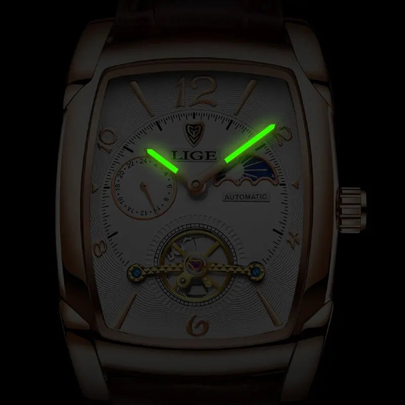 2024 LIGE New Men Watch Automatic Mechanical Watch for Men Multi Shop24