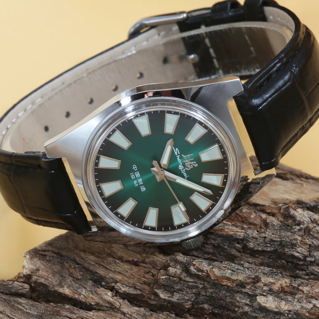 Shanghai 36MM Hand-Wind Mechanical Watch 7120 Waterproof Multi Shop24