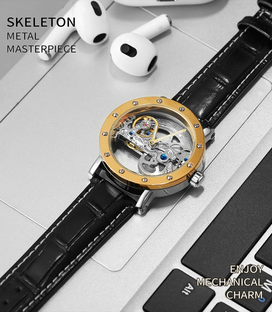 2024 Top Brand Luxury Steel Skeleton Tourbillon Automatic Multi Shop24