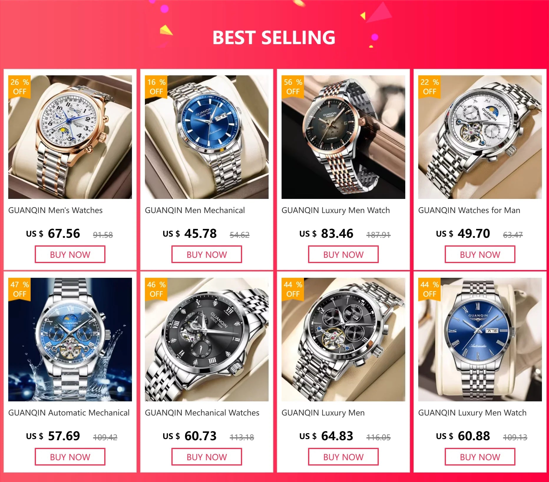 GUANQIN Men Watch Luxury Automatic Multi Shop24