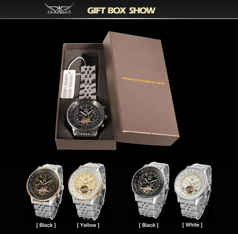 JARAGAR Original Big Dial Tourbillon Chronograph Automatic Man Watches Multi Shop24