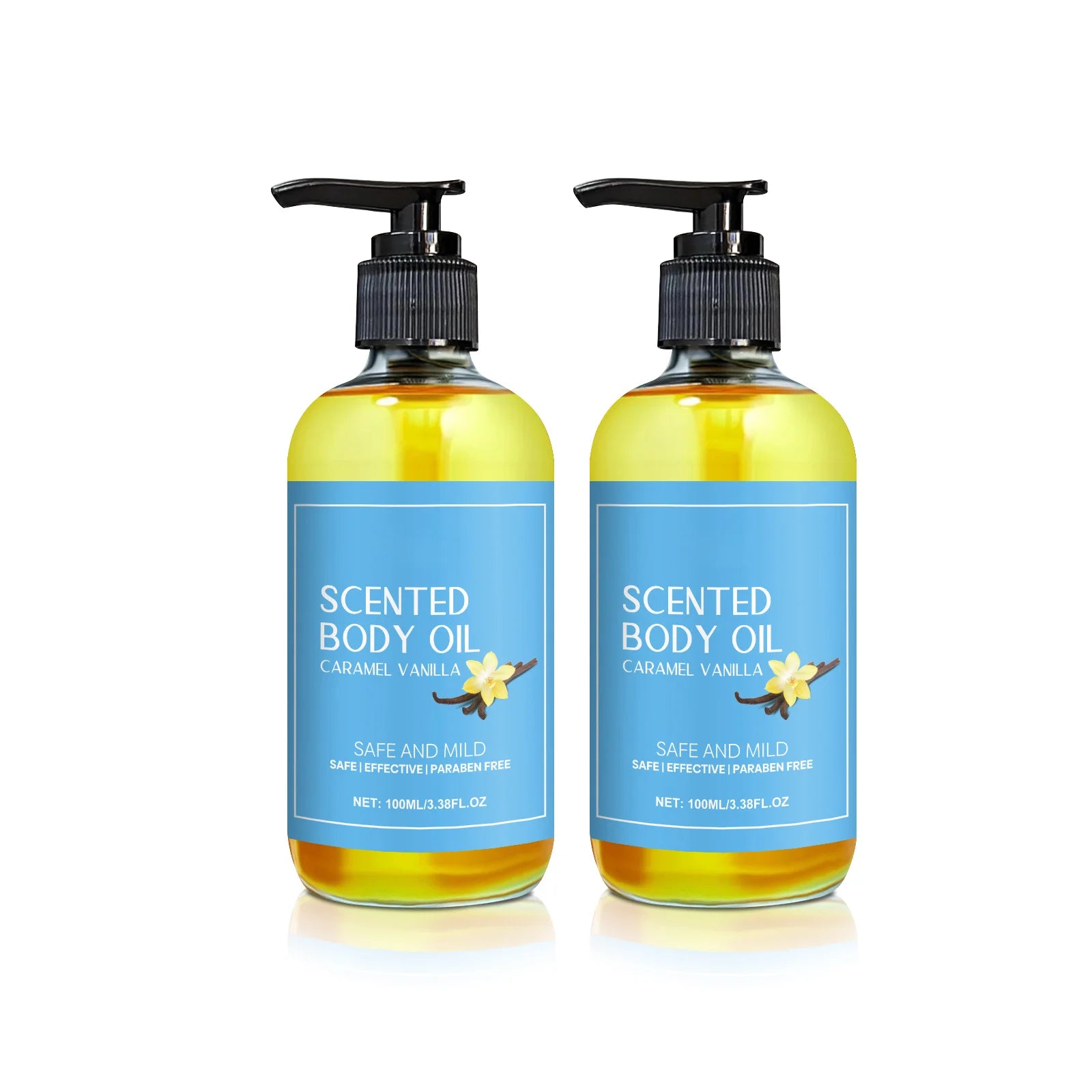 Stress Relief Vanilla Massage Oil - Deeply moisturizes, soothes muscles