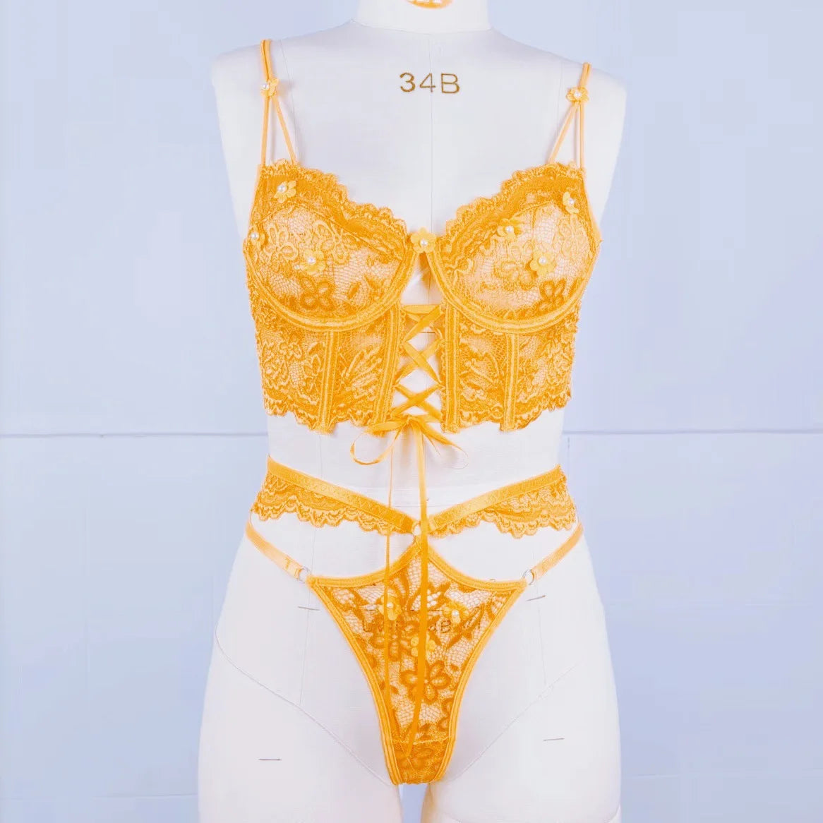 Toucheart Lingerie Strap Underwire Lace Bra For Women 3D Flower Hollow 2026 MultiShop24