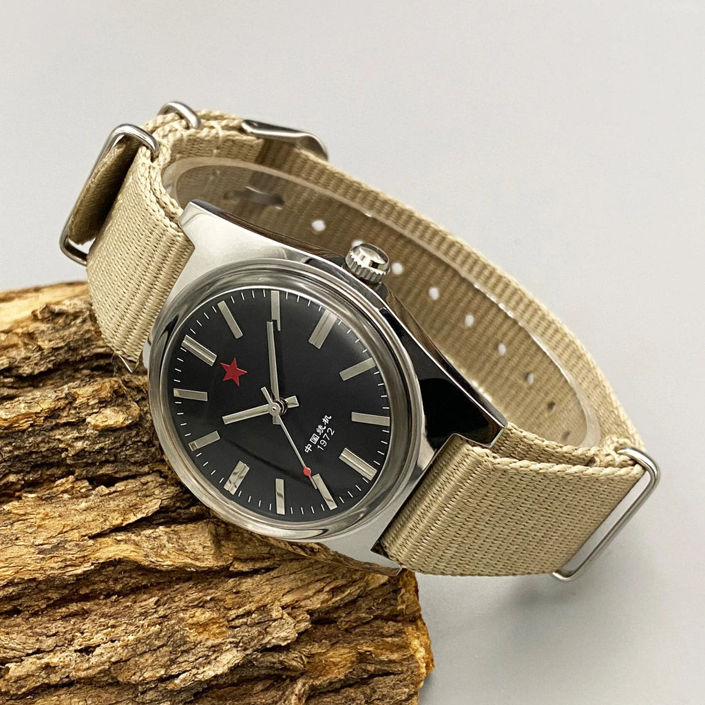 Red Stars 36MM Hand-Wind Mechanical Watch Multi Shop24