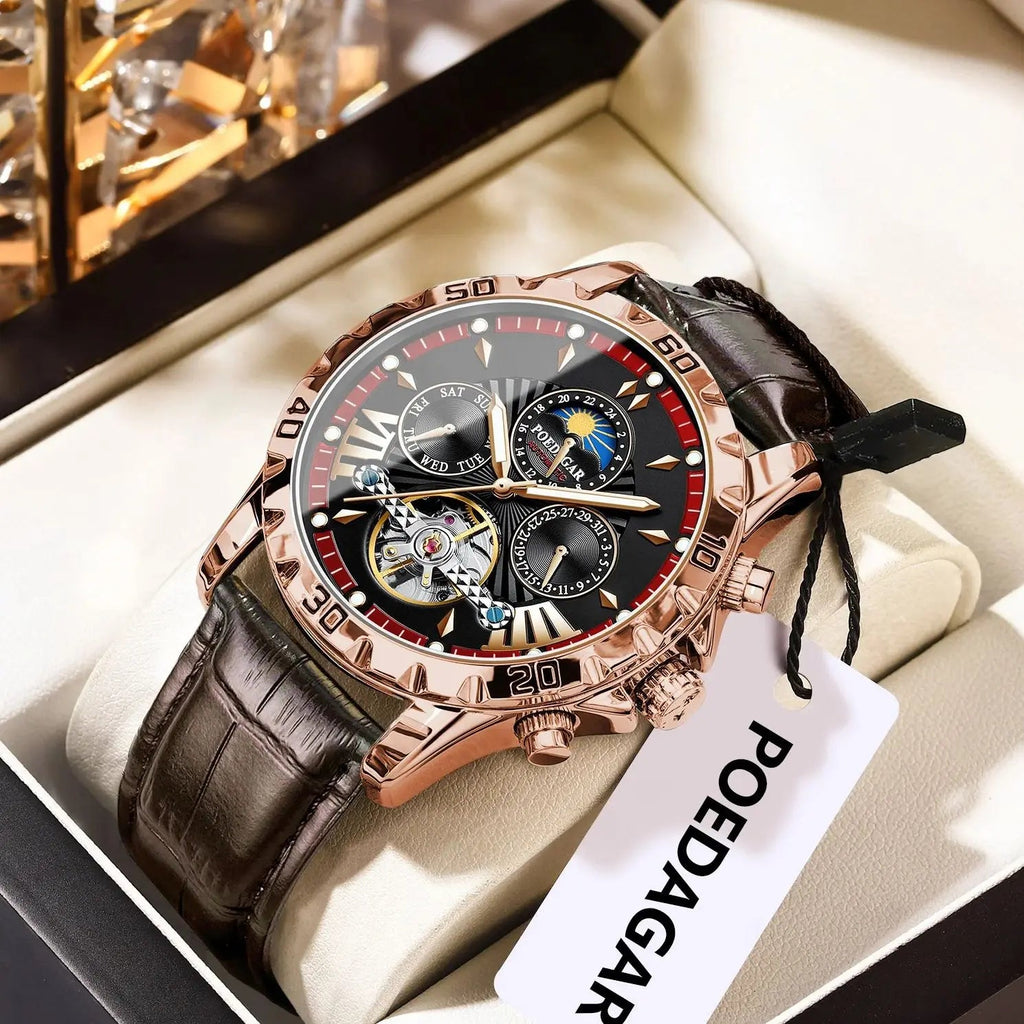 POEDAGAR Luxury Automatic Wristwatch Waterproof Multi Shop24