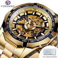 Forsining 2021 Stainless Steel Waterproof Mens Skeleton Watches Top Brand Multi Shop24