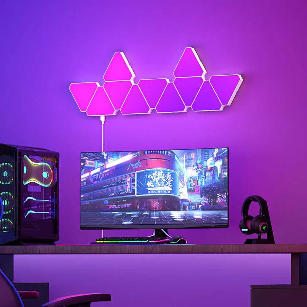 LED Triangular Quantum Lamp RGB Wall Lamp Smart - Multi Shop24