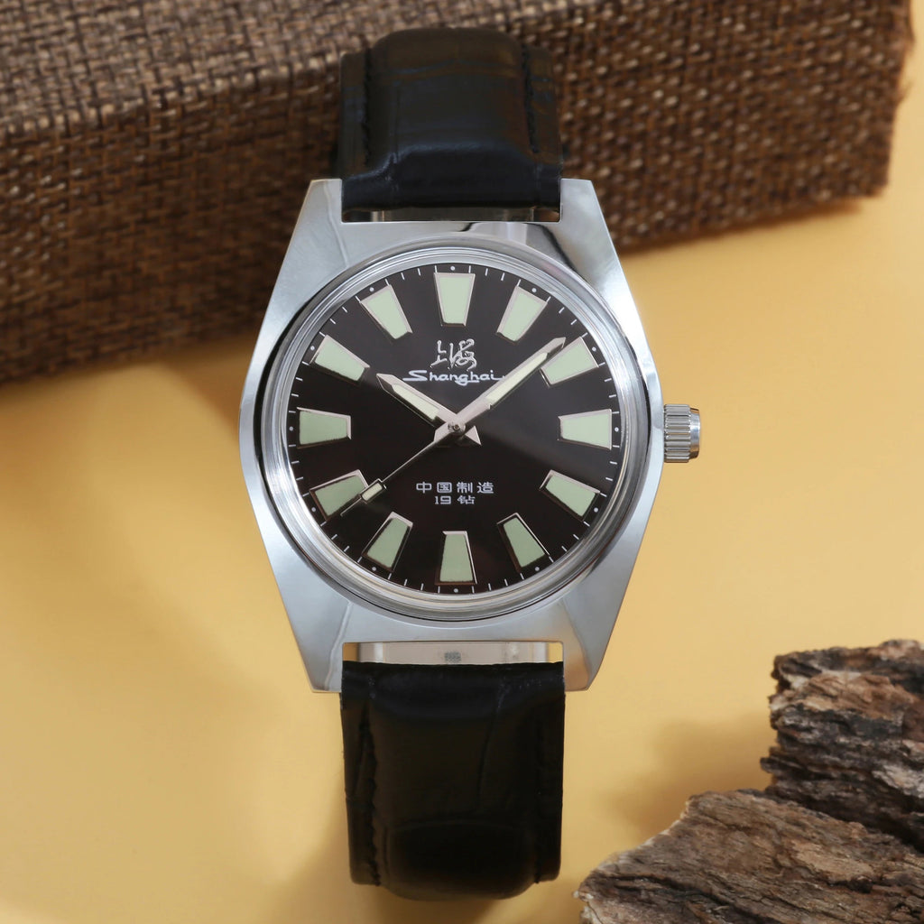 Shanghai 36MM Hand-Wind Mechanical Watch 7120 Waterproof Bauhaus Multi Shop24