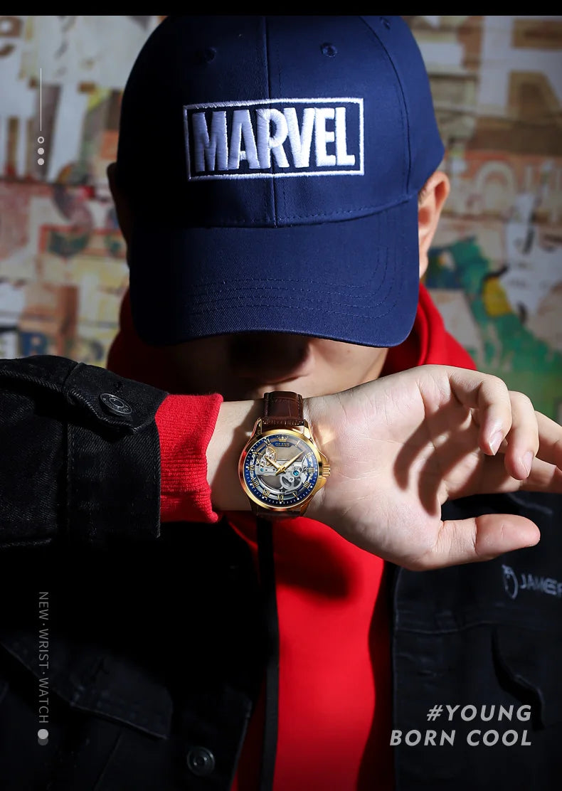 OLEVS 6661 Full Transparant Skelton Flywheel Automatic Multi Shop24