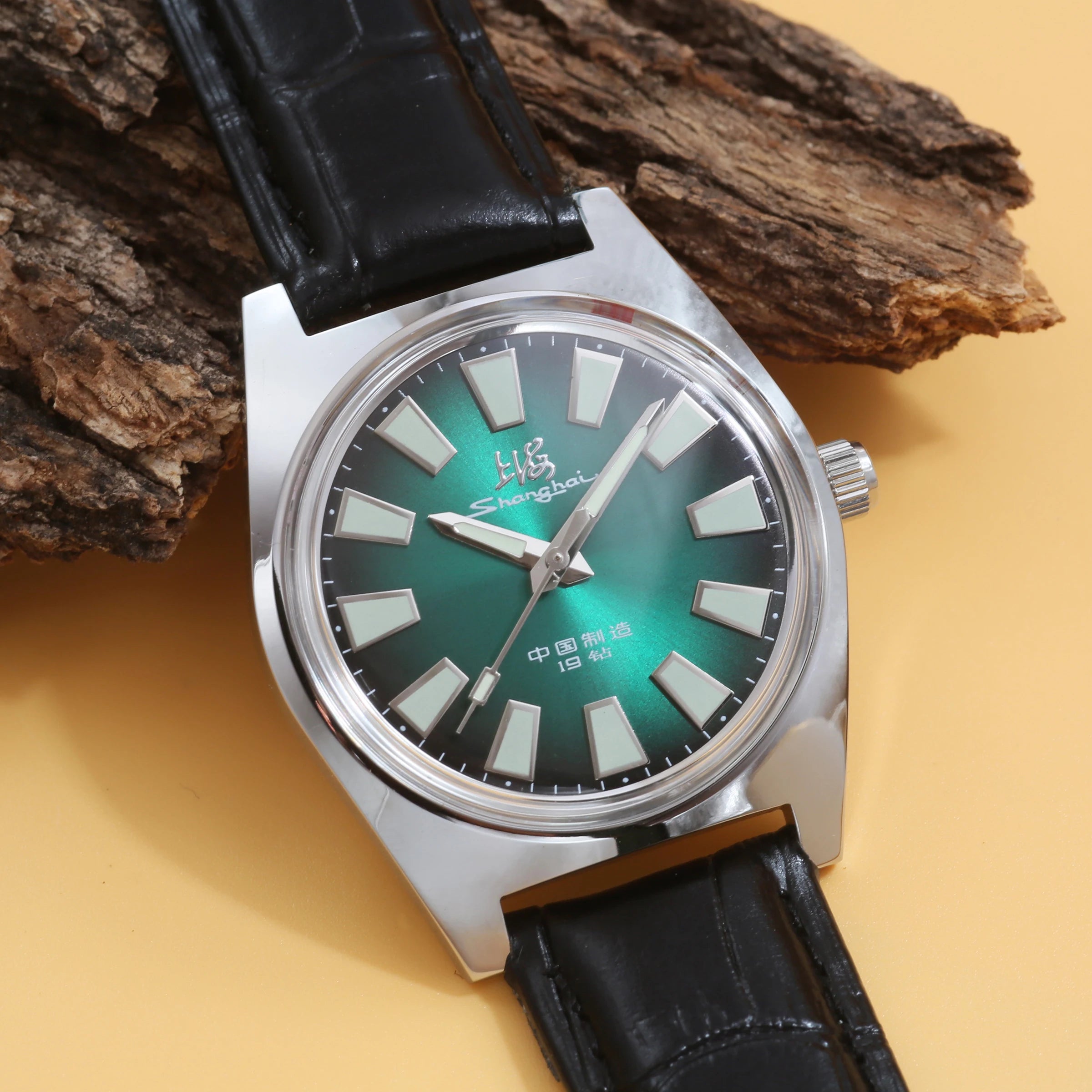 Shanghai 36MM Hand-Wind Mechanical Watch 7120 Waterproof Multi Shop24