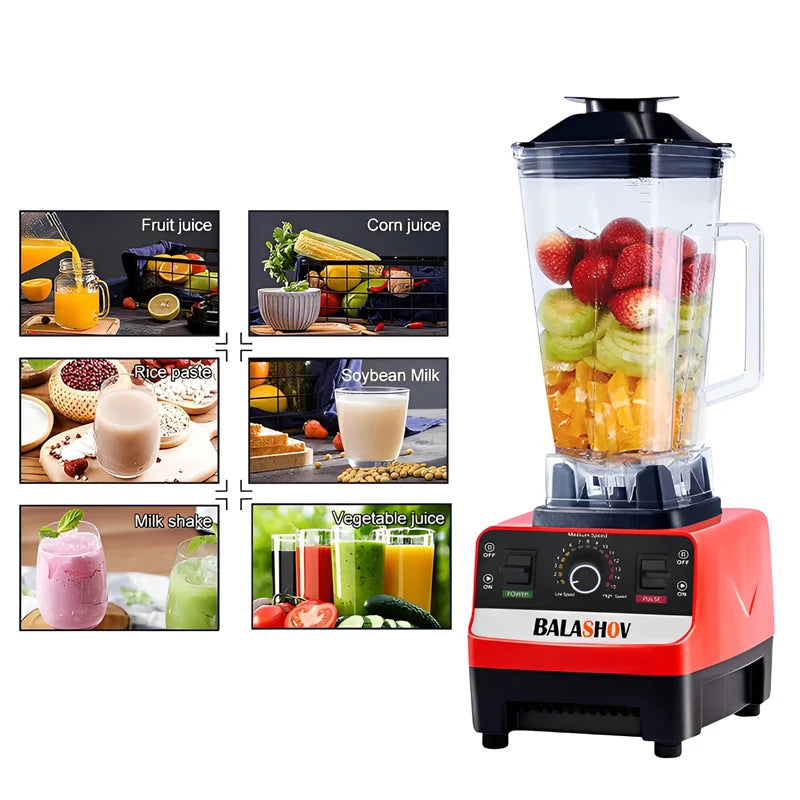 2000W Heavy Duty Commercial  Mixer Food Processor Ice Smoothies for Kitchen Multi Shop24
