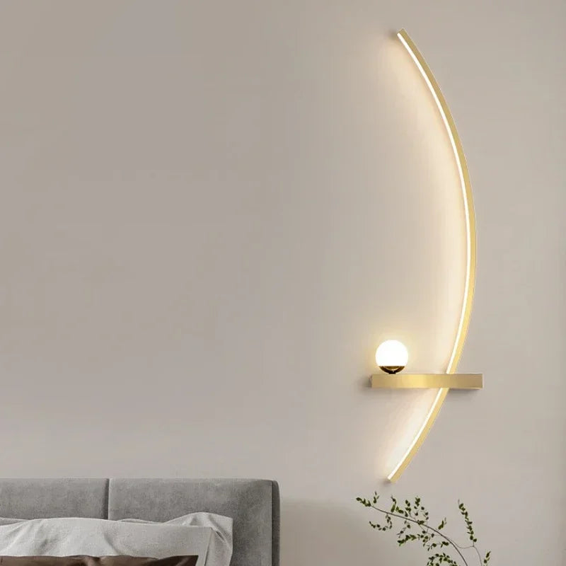 Modern LED Wall Lamp Stripes Wall Sconce for Bedroom Bedside Living Room - Multi Shop24