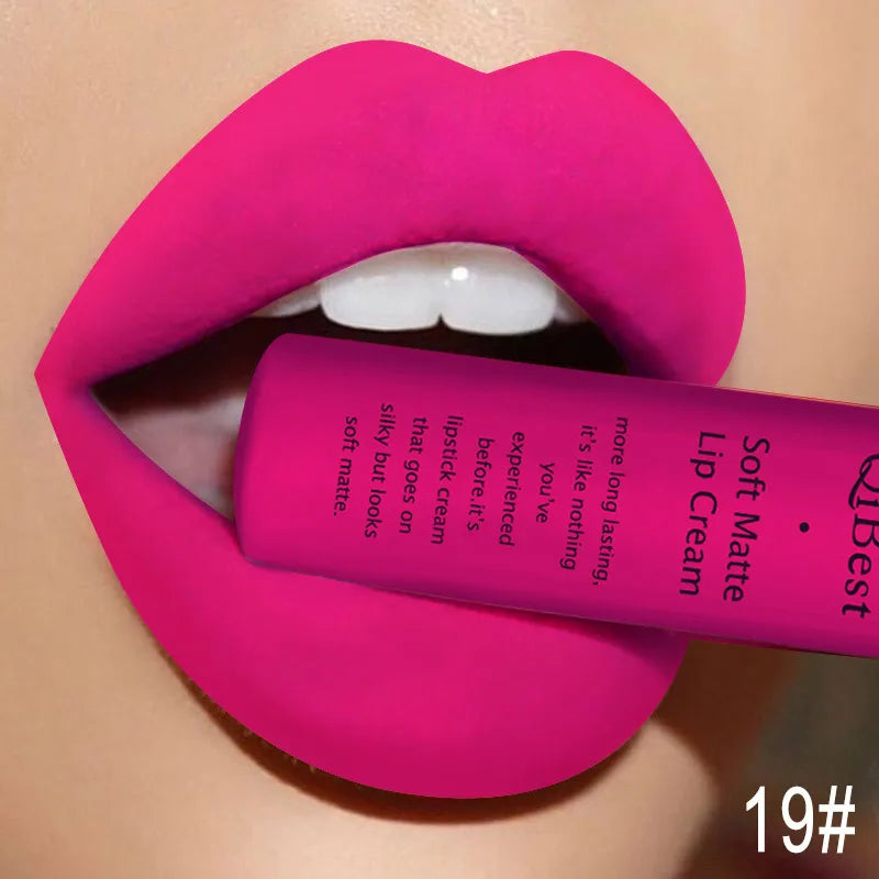 QIBEST Sexy Velvet Matte Lip Gloss Liquid Lipstick Makeup For Women - Multi Shop24