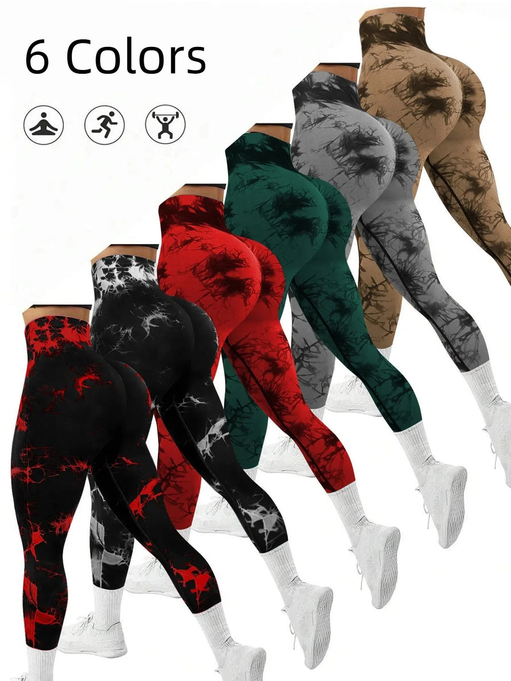 Women's Seamless Tie-dye Yoga Multi Shop24