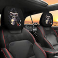 2PCS Funny Slanted Eyes Cartoon Print Car - Multi Shop24